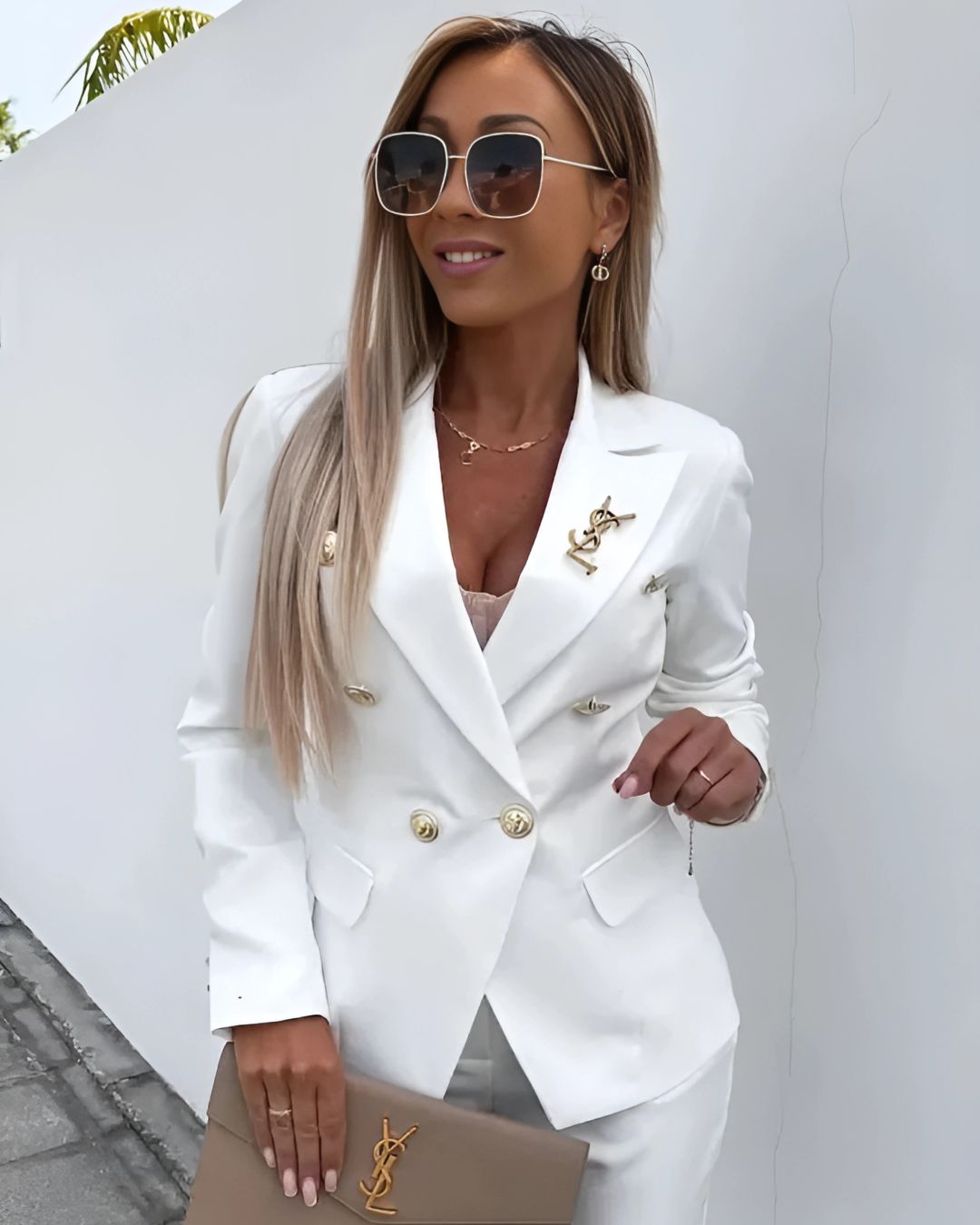 Women’s Double-Breasted Suit – Tailored Fit Blazer & Trousers
