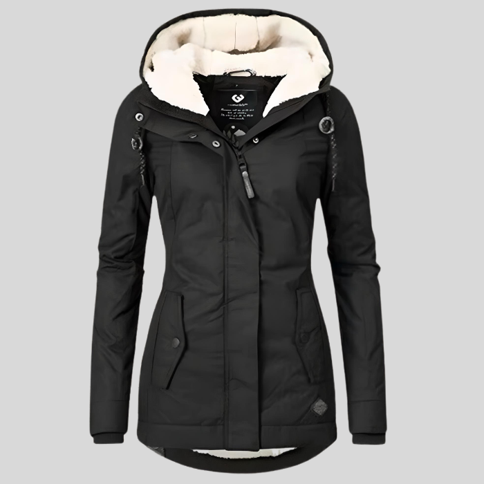 Women’s Waterproof Rain Jacket with Hood – Extended Back Hem