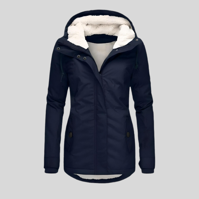 Women’s Waterproof Rain Jacket with Hood – Extended Back Hem