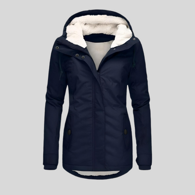 Women’s Waterproof Rain Jacket with Hood – Extended Back Hem