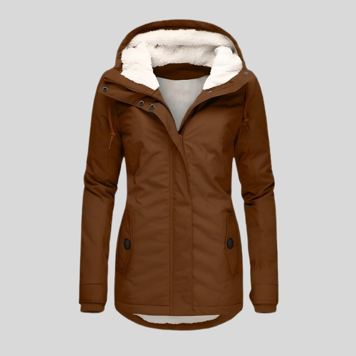 Women’s Waterproof Rain Jacket with Hood – Extended Back Hem