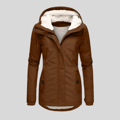 Women’s Waterproof Rain Jacket with Hood – Extended Back Hem