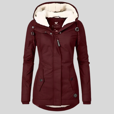 Women’s Waterproof Rain Jacket with Hood – Extended Back Hem