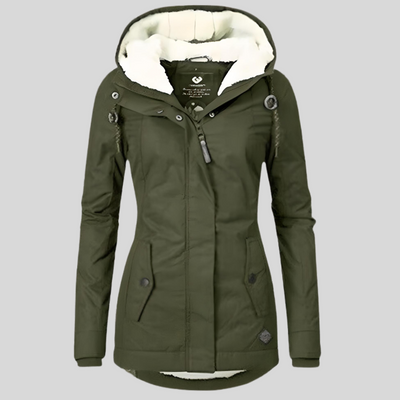 Women’s Waterproof Rain Jacket with Hood – Extended Back Hem