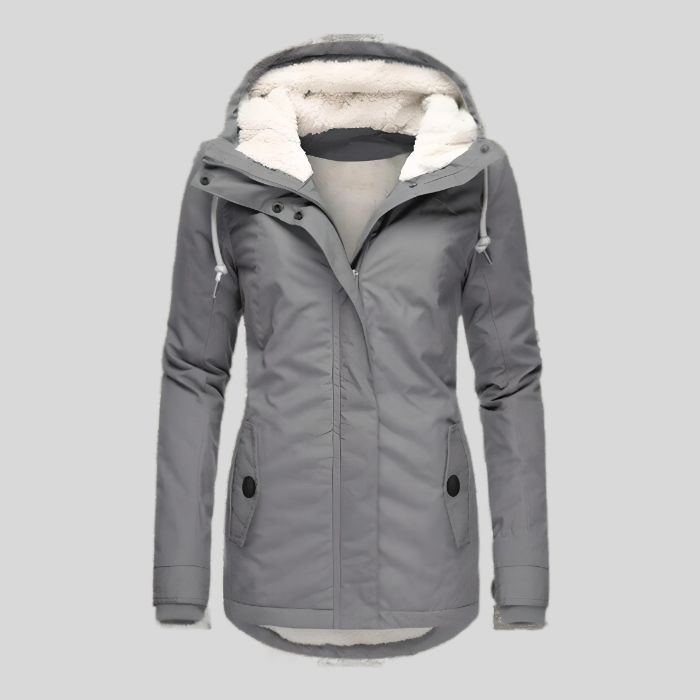 Women’s Waterproof Rain Jacket with Hood – Extended Back Hem